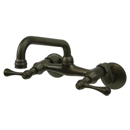 BLUEPRINTS 4 Inch -8 Inch Adjustable Center Wall Mount Kitchen Faucet - Oil Rubbed Bronze BL87728